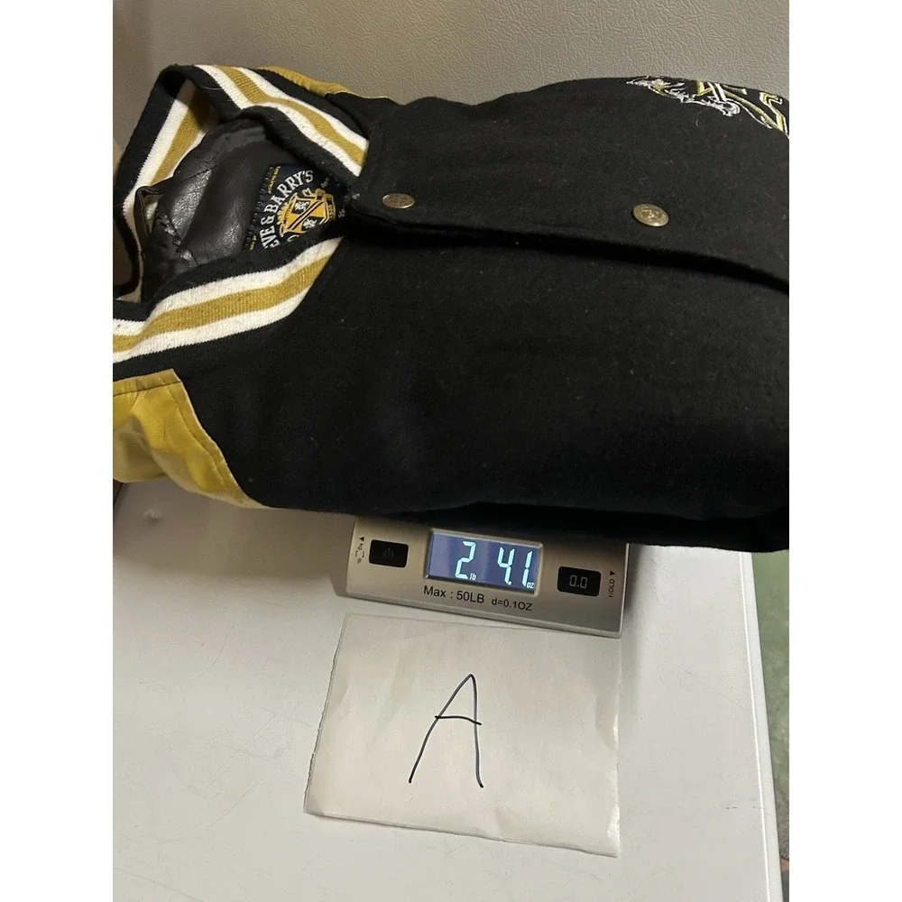 Army Black Knights Vintage Steve &‎ Barrys Vintage Leather Varsity Jacket Mens L - Picture 6 of 6